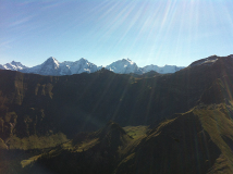 Eiger Mönch Jungfrau in der Mittagssonne